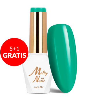 5+1gratis Lakier hybrydowy Molly Nails Rest & Relax Chillout HEMA/Di-HEMA Free 8g Nr 93