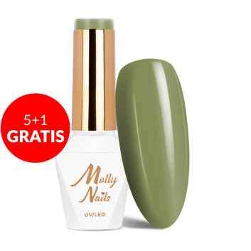 5+1gratis Lakier hybrydowy Molly Nails Rest & Relax Just Chill Out HEMA/Di-HEMA Free 8g Nr 98