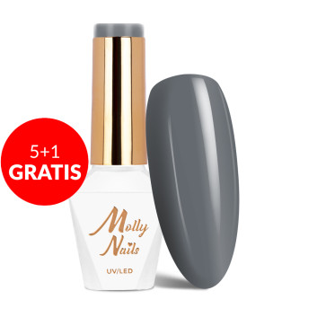 5+1gratis Lakier hybrydowy Molly Nails Pure Nature Mountains HEMA/Di-HEMA Free 8g Nr 101