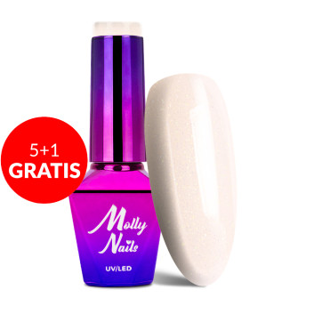 5+1gratis Lakier hybrydowy Molly Nails Madame French Vanille 8g Nr 420