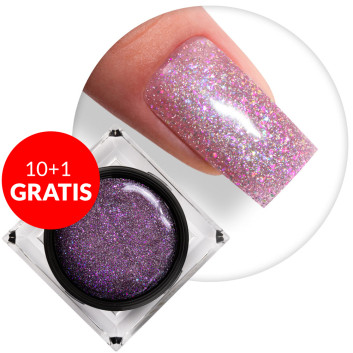 10+1gratis Żel do paznokci Shine on you Fairy Shine MollyLac HEMA/Di-HEMA Free 50g