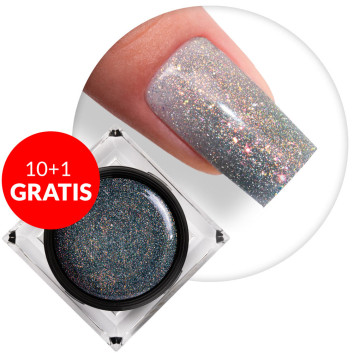 10+1gratis Żel do paznokci Shine on you Mermaid Shine MollyLac HEMA/Di-HEMA Free 50g