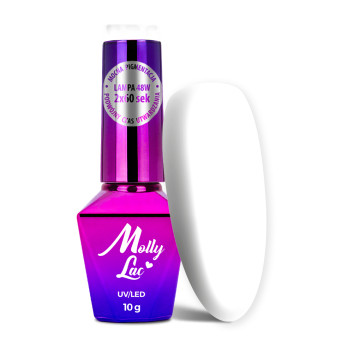 Lakier hybrydowy MollyLac Hypnotise White HEMA/Di-HEMA Free 10g