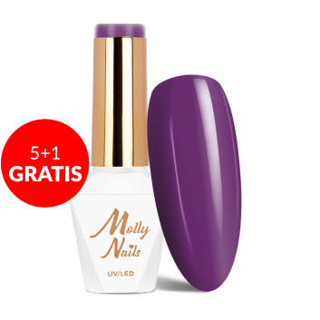 5+1gratis Lakier hybrydowy Molly Nails Energize Magnetique HEMA/Di-HEMA Free 8g Nr 492