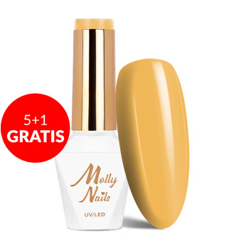 5+1gratis Lakier hybrydowy Molly Nails Energize South Bay HEMA/Di-HEMA Free 8g Nr 494