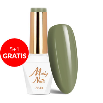 5+1gratis Lakier hybrydowy Molly Nails Energize Magnum HEMA/Di-HEMA Free 8g Nr 498