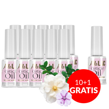 10+1gratis Oliwka do skórek i paznokci AlleLac o zapachu Bloom Whisper 7 ml