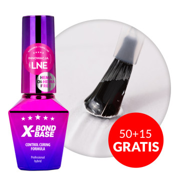 50+15gratis Baza wcierka baza zwiększająca przyczepność manicure pedicure X-Bond Base MollyLac HEMA/Di-HEMA Free 10 gram