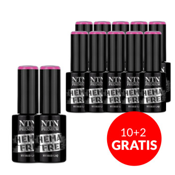 10+2gratis Lakier hybrydowy Ntn Premium California Collection HEMA/Di-HEMA Free 5g Nr 140