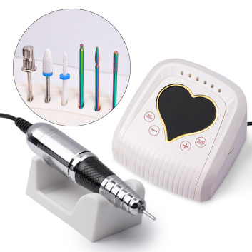 Frezarka do paznokci 68W No Name do manicure pedicure jasny beż M16 45 000 obrotów
