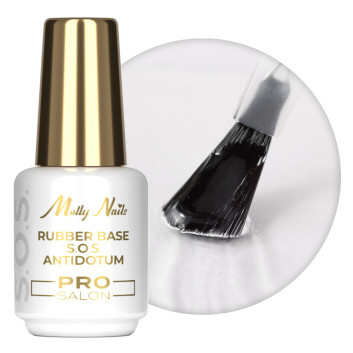 Baza kauczukowa elastyczne paznokcie manicure pedicure do ozdób S.O.S. Antidotum Pro Salon Molly Nails 15g
