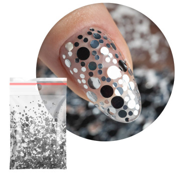 Kolorowa ozdoba do paznokci Pop-Up! Piegi Confetti Dropsy Kropki Kółeczka Princess Nails Nr 2 20g