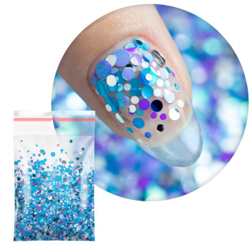 Ozdoba do paznokci Pop-Up! Piegi Confetti Dropsy Kropki Kółeczka Princess Nails Nr 11 20g