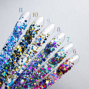 Kolorowa ozdoba do paznokci Pop-Up! Piegi Confetti Dropsy Kropki Kółeczka Princess Nails Nr 10 20g