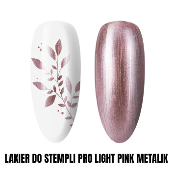 Lakier do stempli PRO Light Pink Metalik 1kg