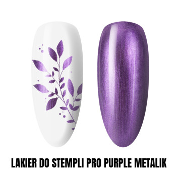 Lakier do stempli PRO Purple Metalik 1kg