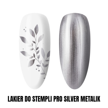 Lakier do stempli PRO Silver Metalik 1kg