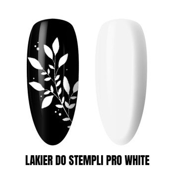 Lakier do stempli do zdobień do blaszek do szybkich zdobień Pro Stamping 1 kg White