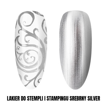 LAKIER DO STEMPLI I STAMPINGU SREBRNY SILVER 1KG