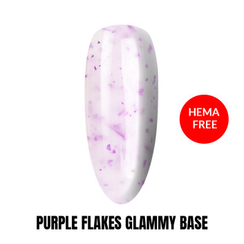 PURPLE FLAKES GLAMMY BASE Baza hybrydowa z fioletowymi płatkami HEMA Free 1kg