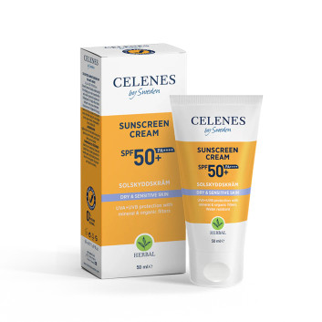 Krem przeciwsłoneczny do skóry suchej i wrażliwej SPF50 Celenes by Sweden 50ml