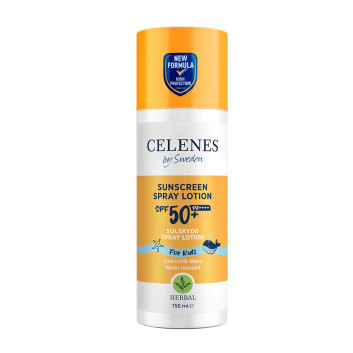Spray przeciwsłoneczny do każdego typu skóry dla dzieci SPF50 Celenes by Sweden 150ml