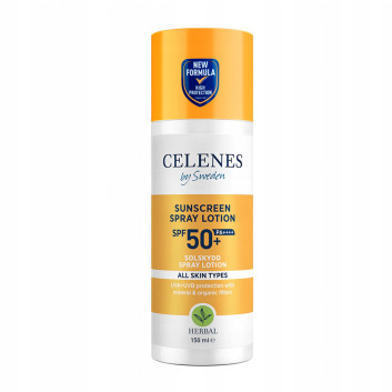 Spray przeciwsłoneczny do każdego typu skóry SPF50 Celenes by Sweden 150ml
