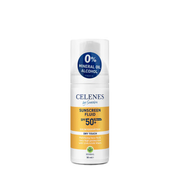 Fluid przeciwsłoneczny do każdego typu skóry do twarzy SPF50 Celenes by Sweden 50ml