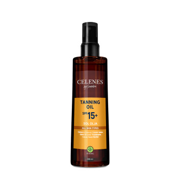 Olejek do opalania do każdego typu skóry SPF15 Celenes by Sweden 200ml