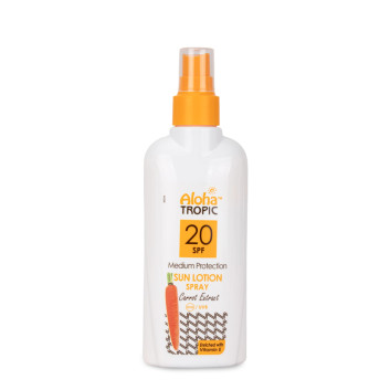 Balsam lotion do opalania w sprayu marchewkowy SPF20 Aloha Tropic 200ml