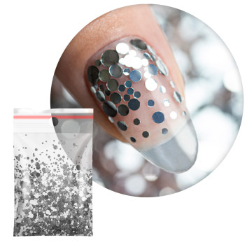 Kolorowa ozdoba do paznokci Pop-Up! Piegi Confetti Dropsy Kropki Kółeczka Princess Nails Nr 2 20g
