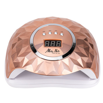 24sztuki Lampa do paznokci dual UV/LED 248W Molly Nails do lakierów hybrydowych żeli i akrylożeli złota Y13