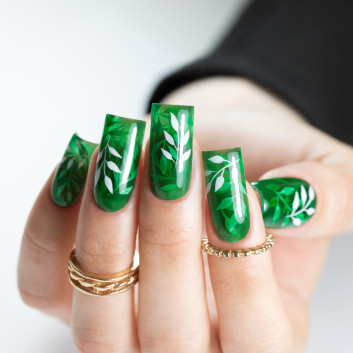 Top no wipe Molly Nails Crystal Glass Green HEMA/Di-HEMA Free 10g