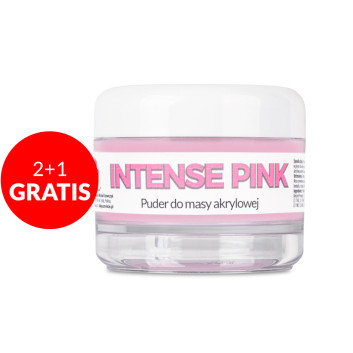 2+1gratis Puder akrylowy do paznokci Allepaznokcie Intense Pink Acrylic Powder 30g Nr 8