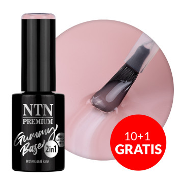 10+1gratis Baza średnio elastyczna kauczukowa Gummy Base 2in1 Ntn Premium No Excess HEMA i Di-HEMA free 5g Nr 2