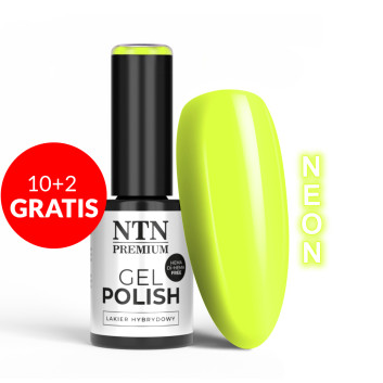 10+2gratis Lakier hybrydowy Ntn Premium California Collection Neon HEMA/Di-HEMA Free 5g Nr 144