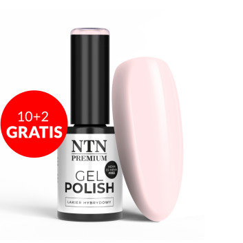 10+2gratis Lakier hybrydowy Ntn Premium Delicate French HEMA/Di-HEMA Free 5g Nr 305