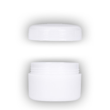 Słoik biały termos 15 ml i biała nakrętka komplet model 03