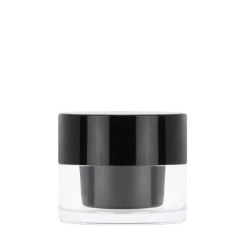 Słoik grubościenny czarny połysk termos 30ml i czarna nakrętka komplet