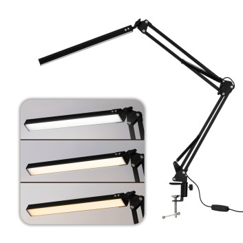 Lampka kosmetyczna biurkowa do manicure 12W czarna MT-328