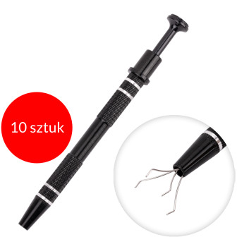 10sztuk Uchwyt chwytak do gąbek do ombre 12,2cm czarny