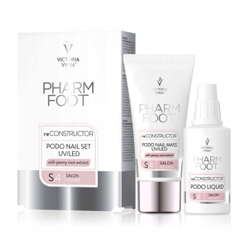 Zestaw do wypełniania ubytków paznokcia Victoria Vynn Pharm Foot reCONSTRUCTOR PODO NAIL SET UV/LED