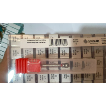 Frez diamentowy kulka 5 mm delikatny