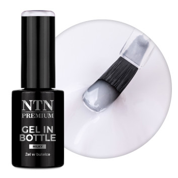 Żel budujący w butelce z pędzelkiem Gel in Bottle NTN Premium Milky 7g