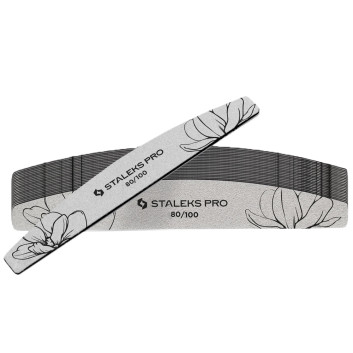 Pilnik mineralny do paznokci łódka półksiężyc 80/100 Staleks Expert 40 25 szt