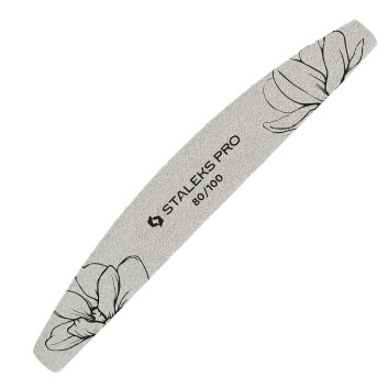 Pilnik mineralny do paznokci łódka półksiężyc 80/100 Staleks Expert 40 25 szt