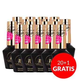 20+1gratis Elastyczna baza o wysokiej przyczepności Extreme Base by Monika Mielniczuk Molly Nails 10g