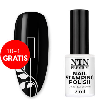 10+1gratis Lakier do stempli i blaszek NTN Premium biały 7ml Nr 58