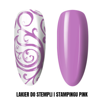 Lakier do stempli do zdobień do blaszek do szybkich zdobień Stamping 1 kg Pink