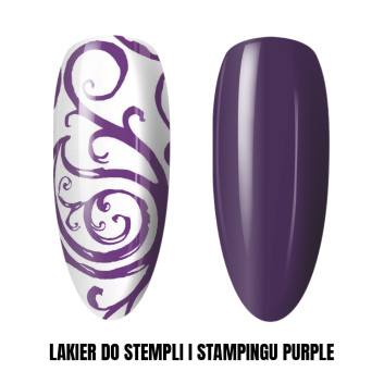 Lakier do stempli do zdobień do blaszek do szybkich zdobień Stamping 1 kg Purple